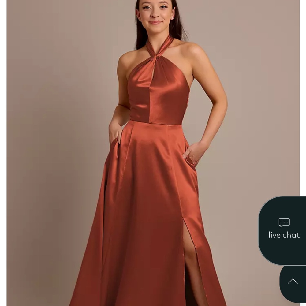Luxe Charmeuse Halter Dress